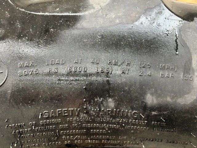 Goodyear DT800 320/90R50 tractor tire on a rim