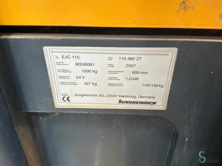 Stackers Electric Jungheinrich EJC 110 2007