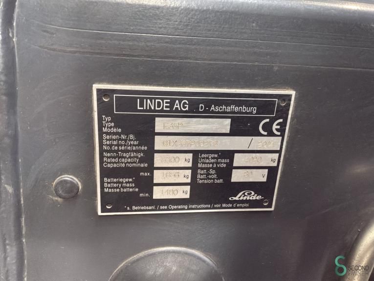 Gabelstapler Elektrisch Linde E 35 P 2004 Freihub