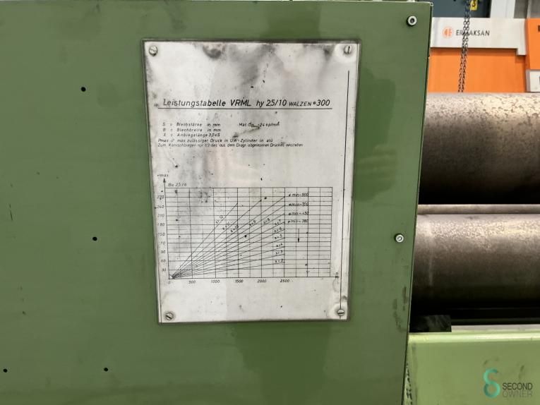 Plaatwalsen Haeusler VRM HY L2500x10mm 2005