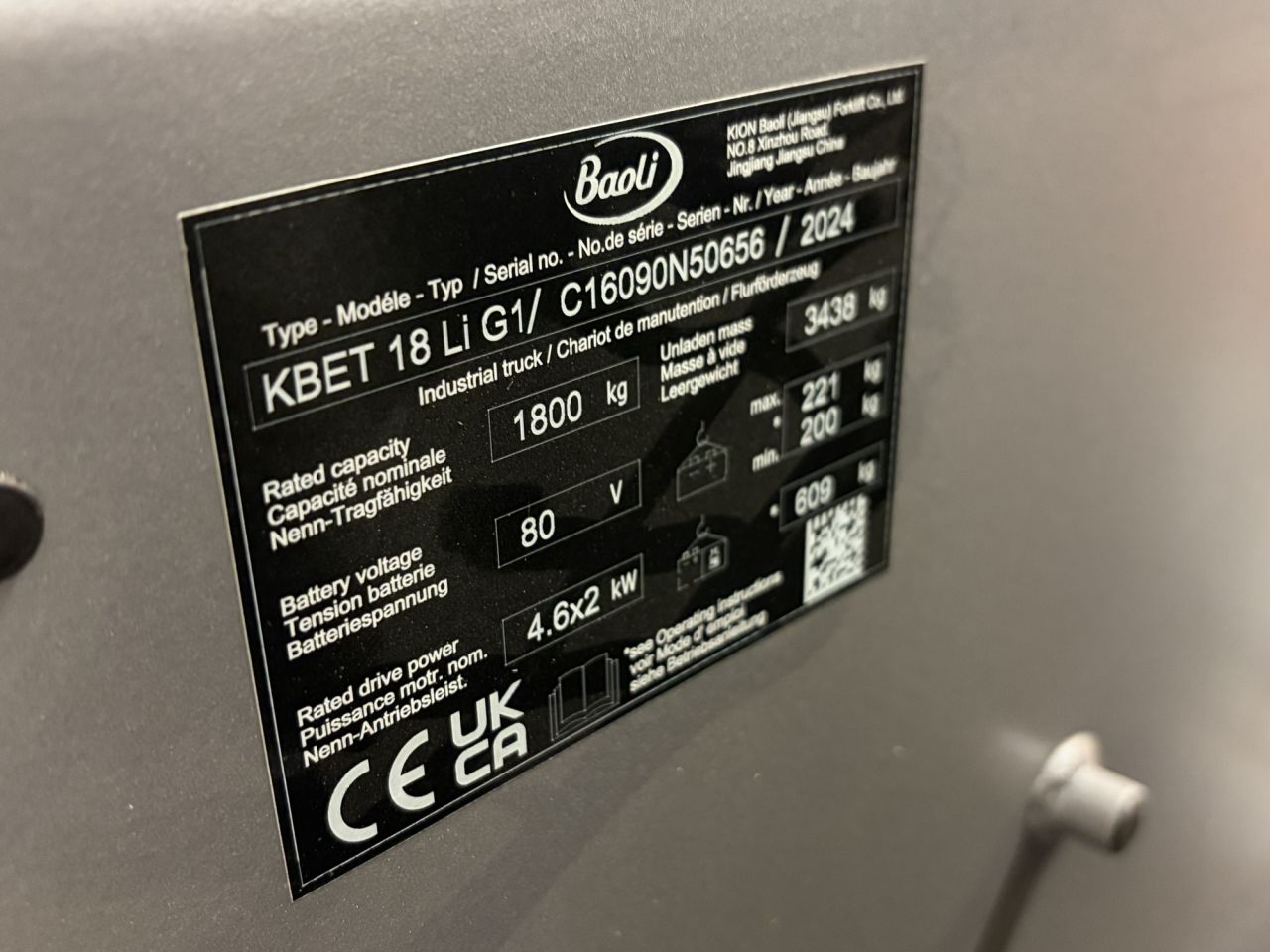Baoli KBET 18 Li G1
