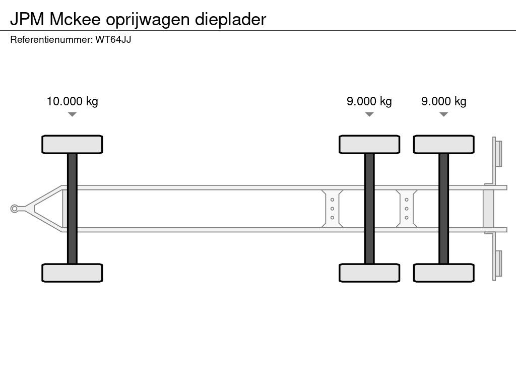 JPM Mckee oprijwagen dieplader