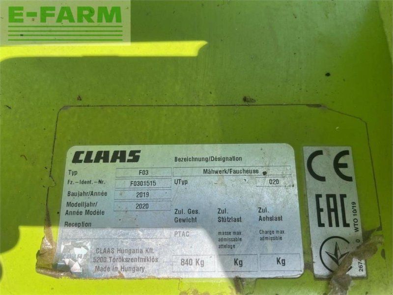 Claas corto 310 f