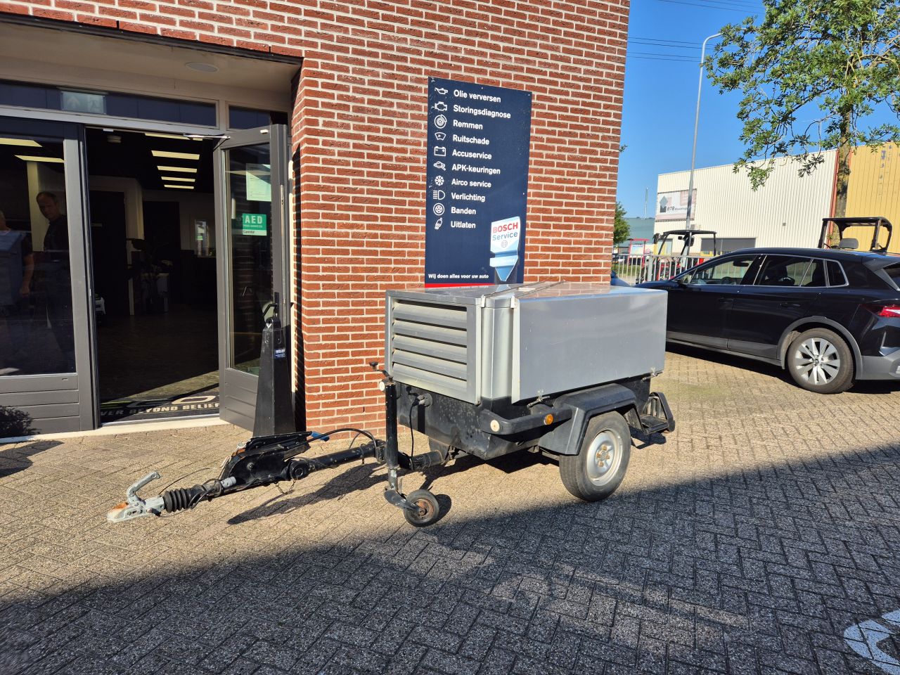 Mobiele luchtcompressor Atlas Copco