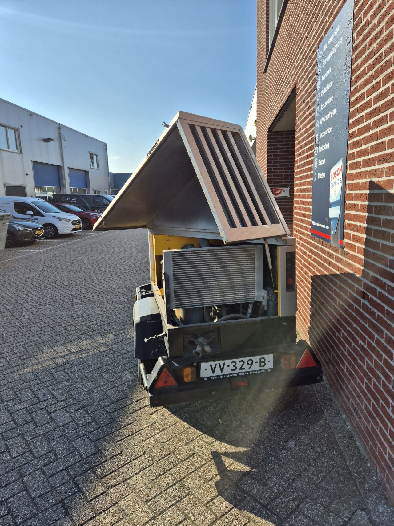 Mobiele luchtcompressor Atlas Copco
