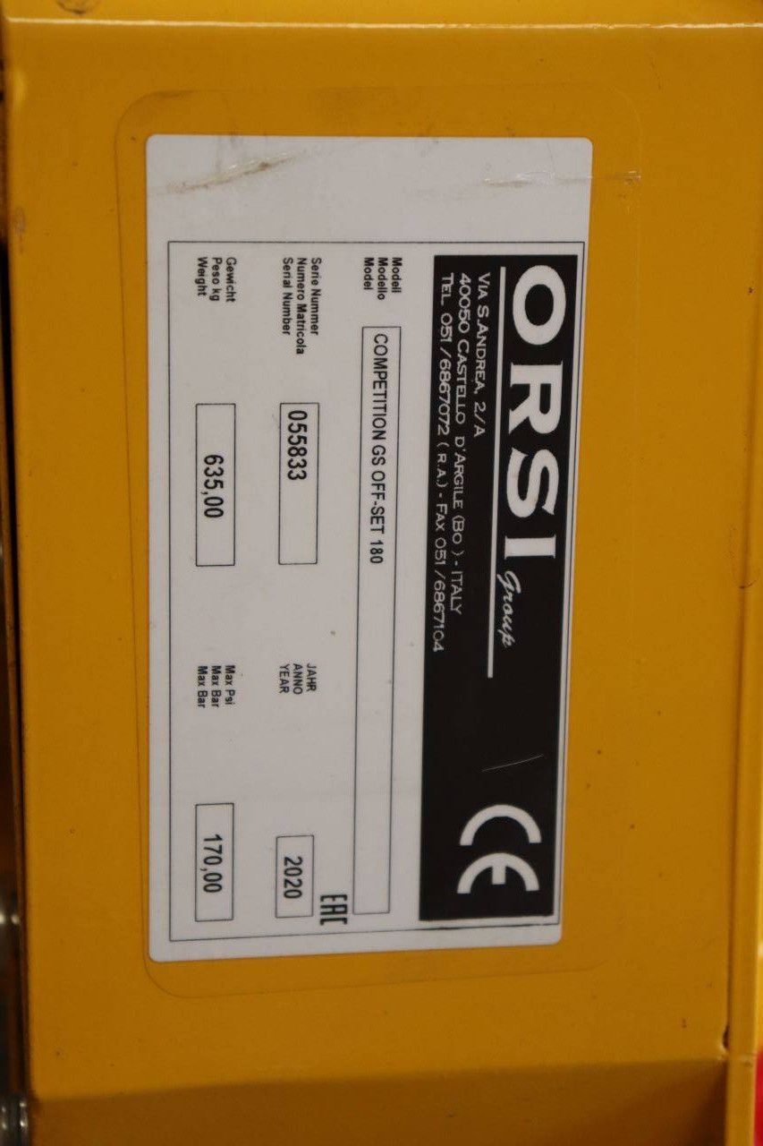 Flail Mower Orsi Competition GS Off-Set 180 2020
