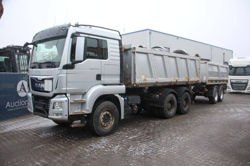 Kipper Vrachtwagen MAN TGS 26.440 6x4 Diesel 2014 met Kippertrailer
