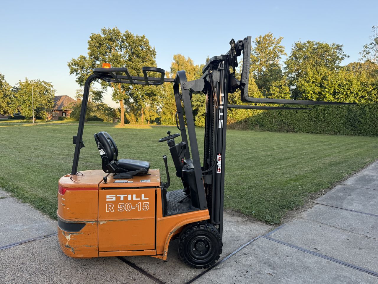 Still 1500KG elektrische heftruck triplo freelift sideshift