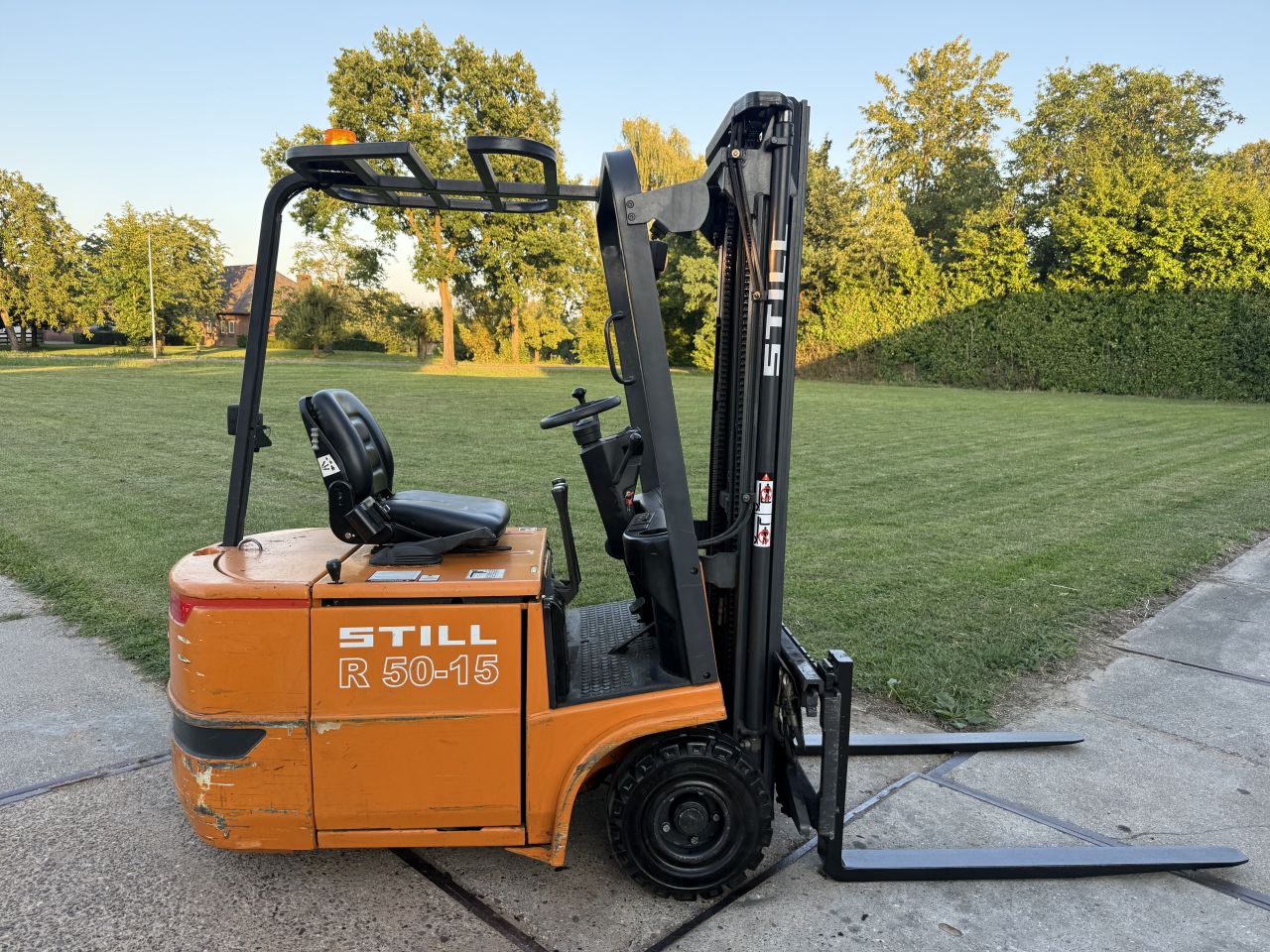 Still 1500KG elektrische heftruck triplo freelift sideshift