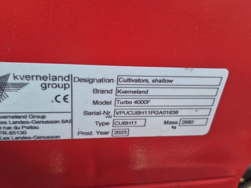 Kverneland Turbo 4000F