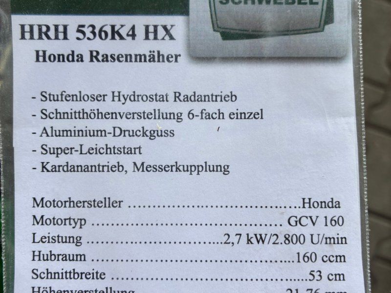 Honda HRH 536K4 HX