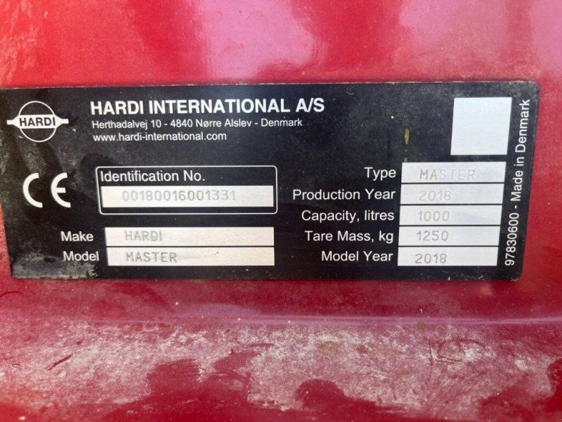 Hardi Master Pro 1000lt ECHO