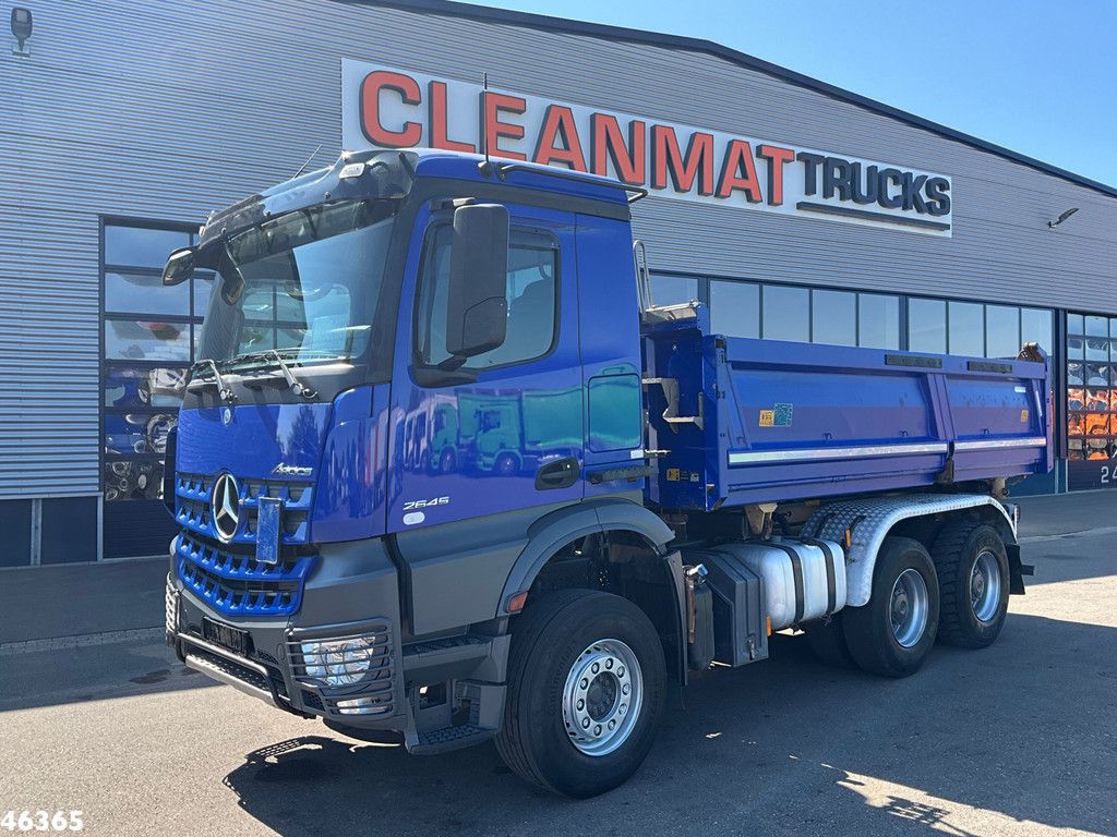 Mercedes-Benz Arocs 2645 6x4 Euro 6 Manual Full Steel Meiller 10m³ kipper