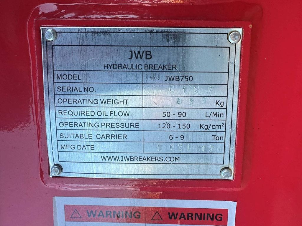 Hydraulic Hammer JWB 750 2025 New