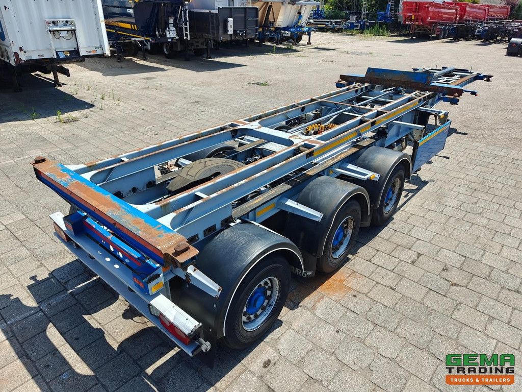 Burg BPO 15-27 CCXGX 3-Axle BPW - LZV Dolly - Lift/Steering Axle - Electric-Hydraulic Sliding Table - 20FT