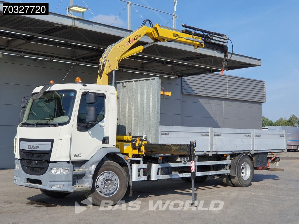 DAF LF 250 4X2 HYVA Crane Remote Euro 6