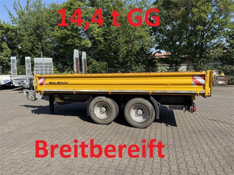 Müller Mitteltal TA-2 14,4 t Tandemkipper- Tieflader, Br