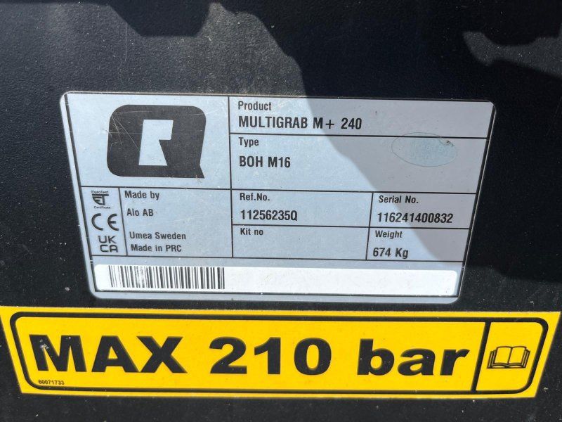 Alö Multigrab M+ 240 + BOH M16