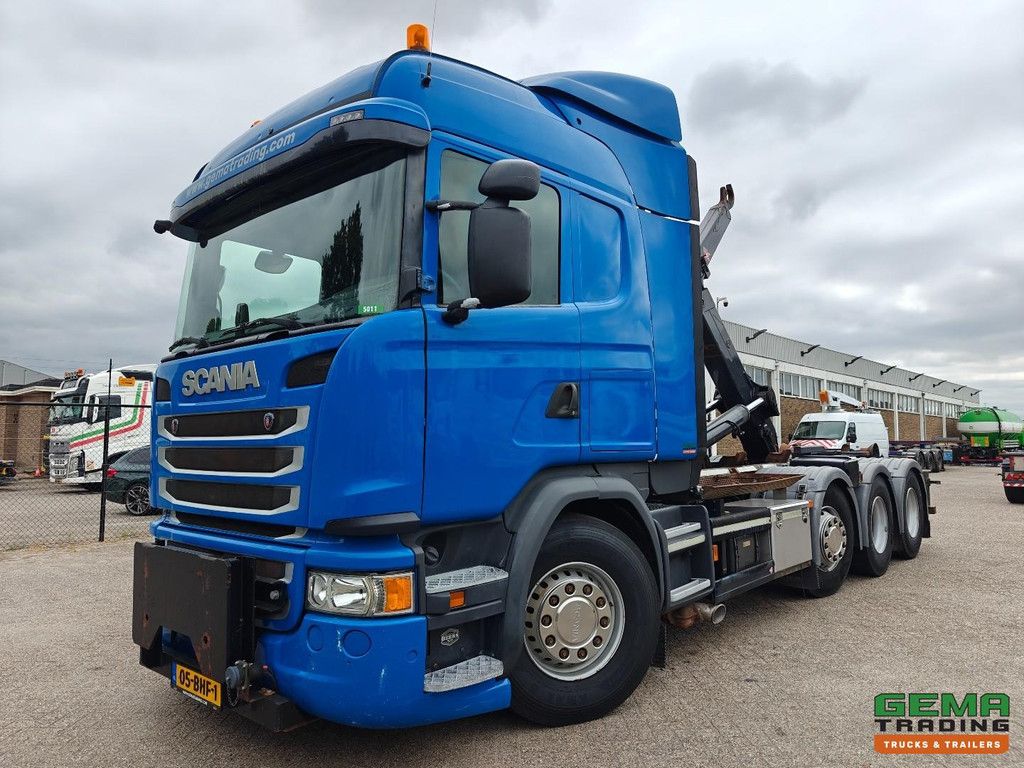 Scania G450 8x2/4 HighLine Euro6A - Hiab 26T Hook Arm System - Retarder - Rockinger
