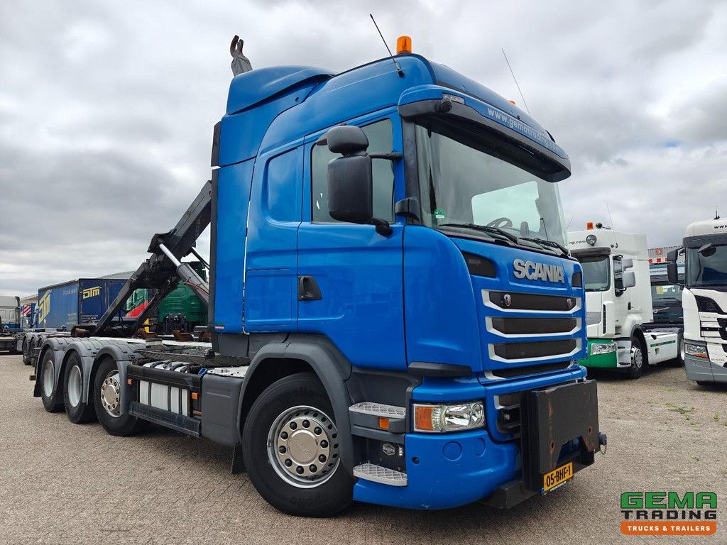Scania G450 8x2/4 HighLine Euro6A - Hiab 26T Hook Arm System - Retarder - Rockinger