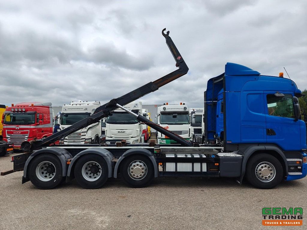 Scania G450 8x2/4 HighLine Euro6A - Hiab 26T Hook Arm System - Retarder - Rockinger