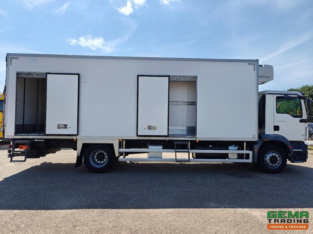 MAN TGM 18.250 4x2 DayCab Euro6C - Lamberet 8.0m Refrigerated/Freezer Box + Carrier Supra1250MT + Dhollandia 2000KG - Side Doors - Belgian Registration
