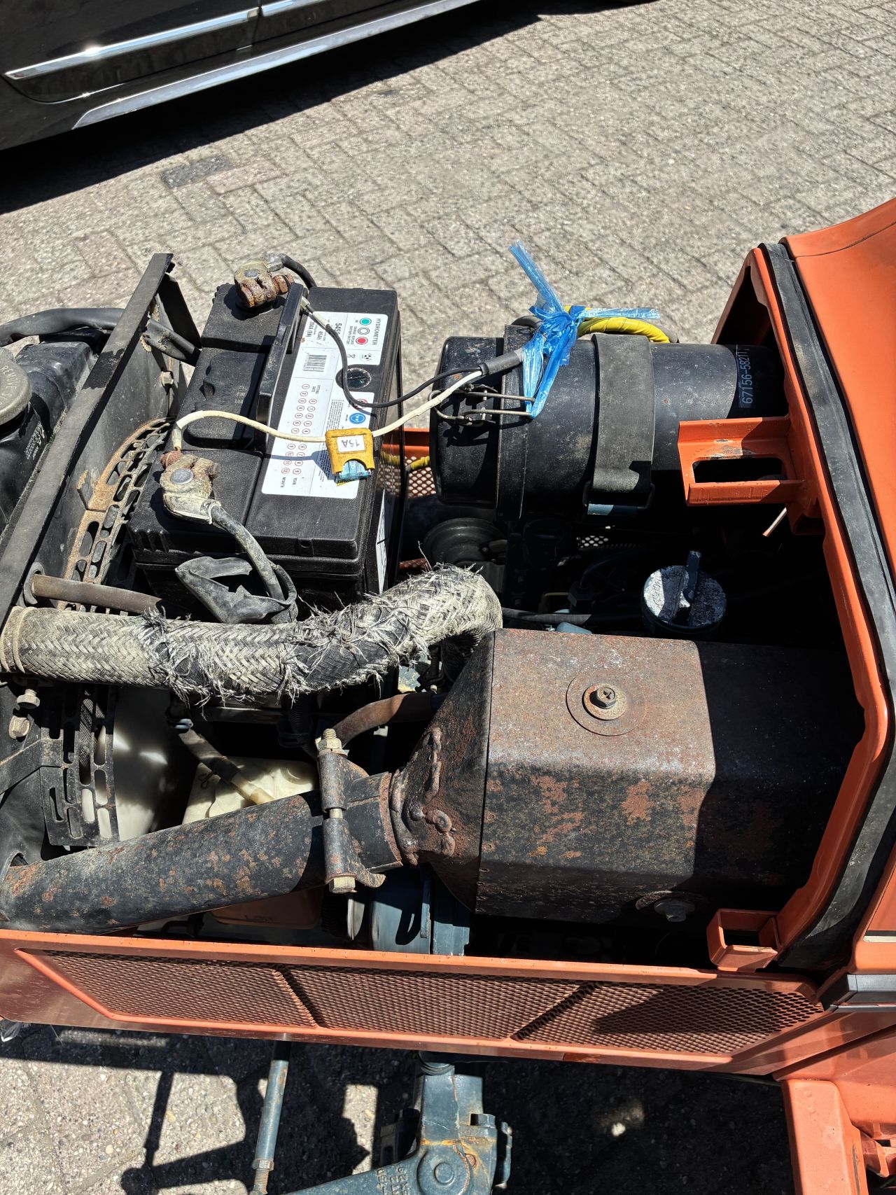 Kubota b1400 4x4 met Grondfrees