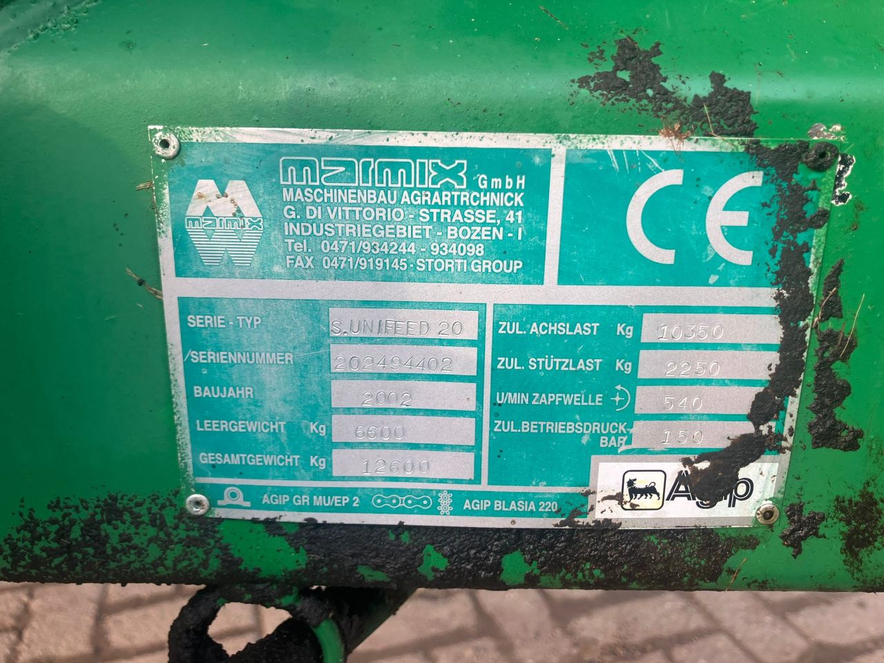 Marmix S Unifeed 20 voermengwagen