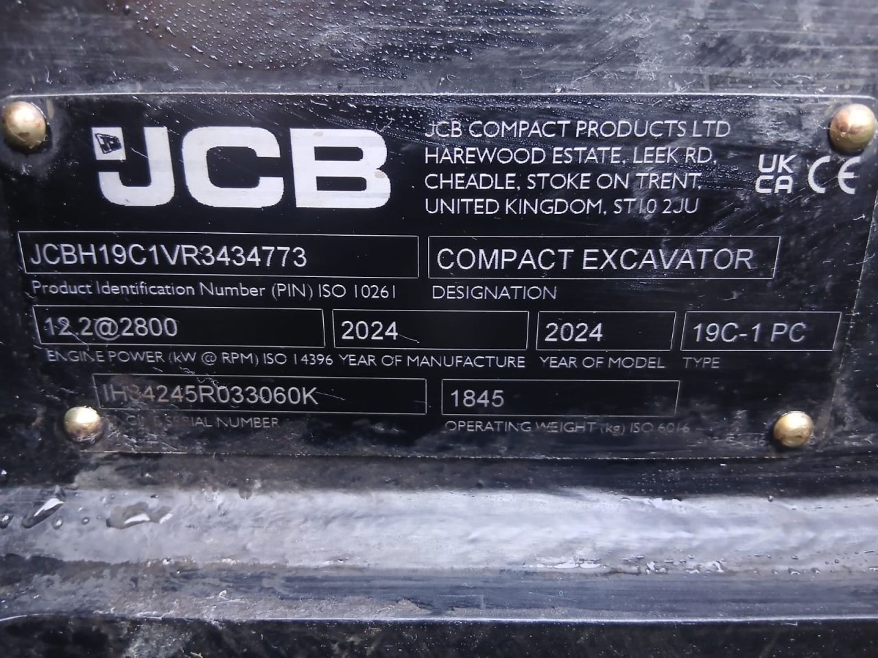 JCB 50Z-2 Midigraver minigraver