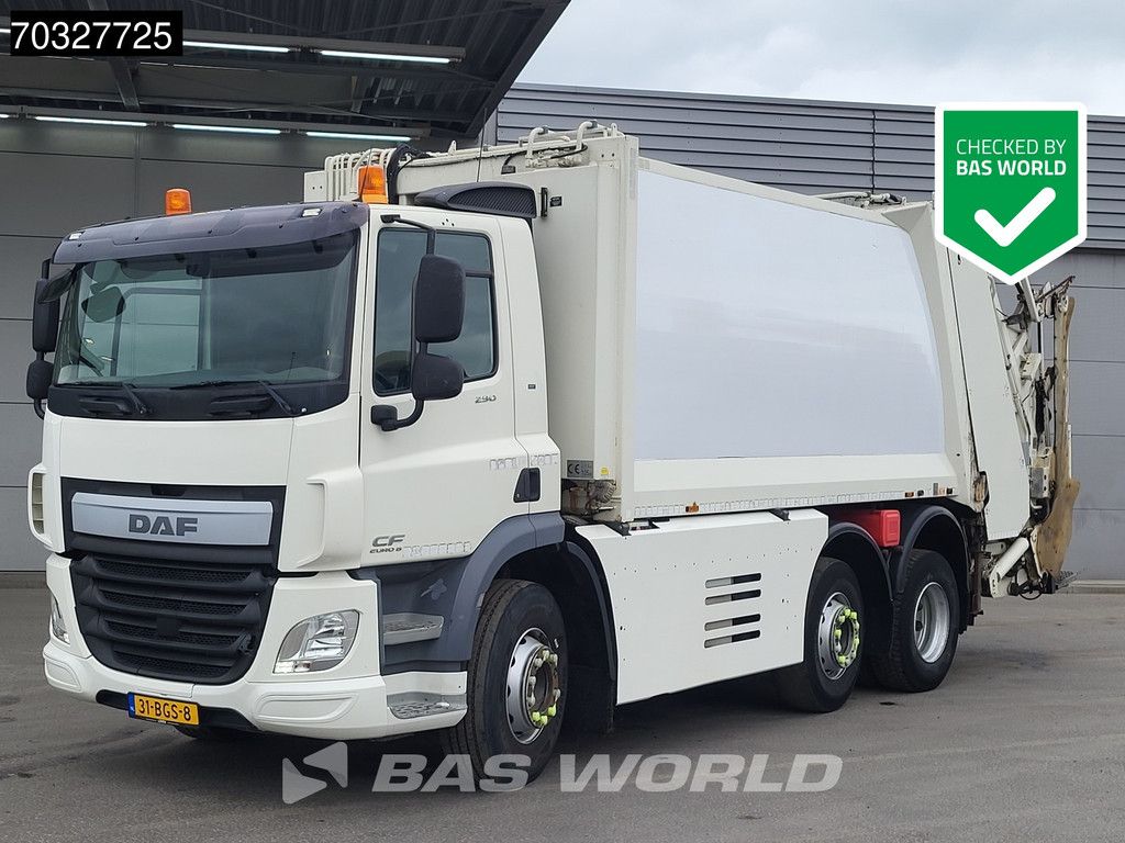 DAF CF 290 6X2 Zoeller Garbage Truck Steering Axle Automatic Euro 6