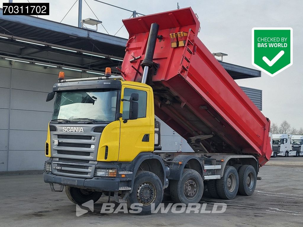 Scania G G420 8X6 8x6 18m3 KH Kipper Steel suspension Big-Axle Euro 4