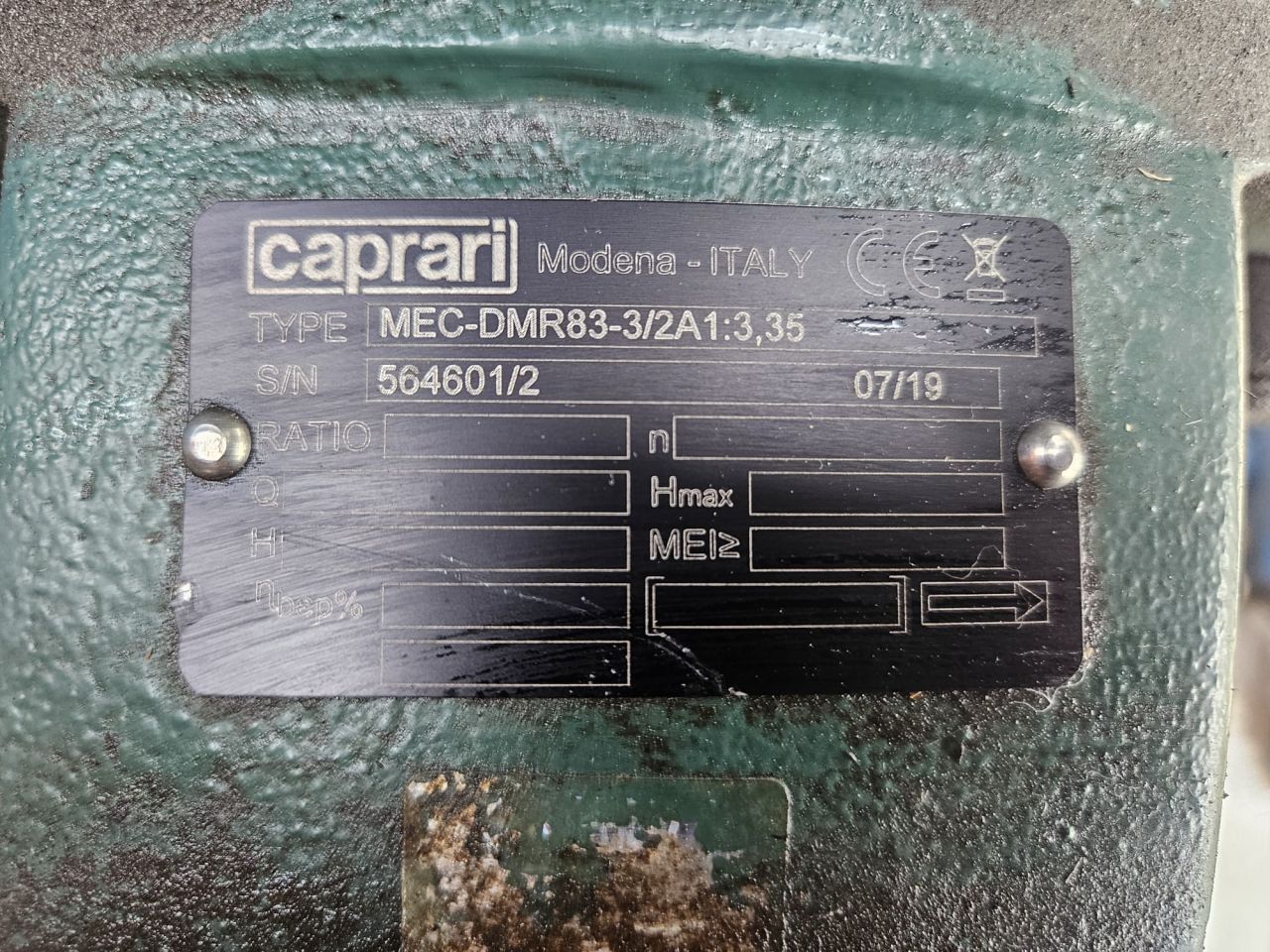 Beregeningspomp Caprari MEC-DMR83/3