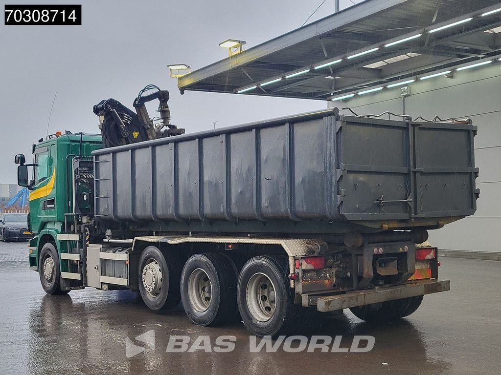 Scania R440 8X2 Palfinger Q150Z82 Kran Crane Bevako cable lift + container Euro 5