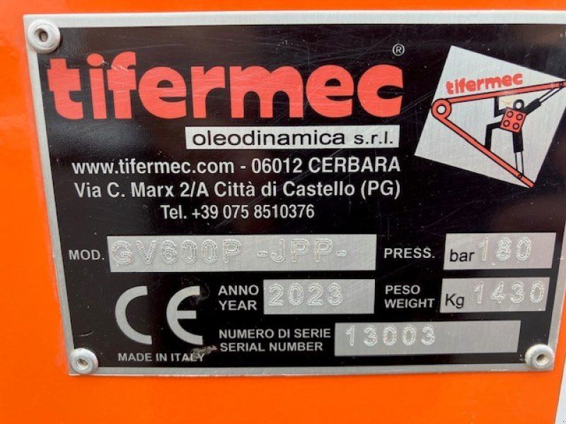 Tifermec GV600P JPP Auslege
