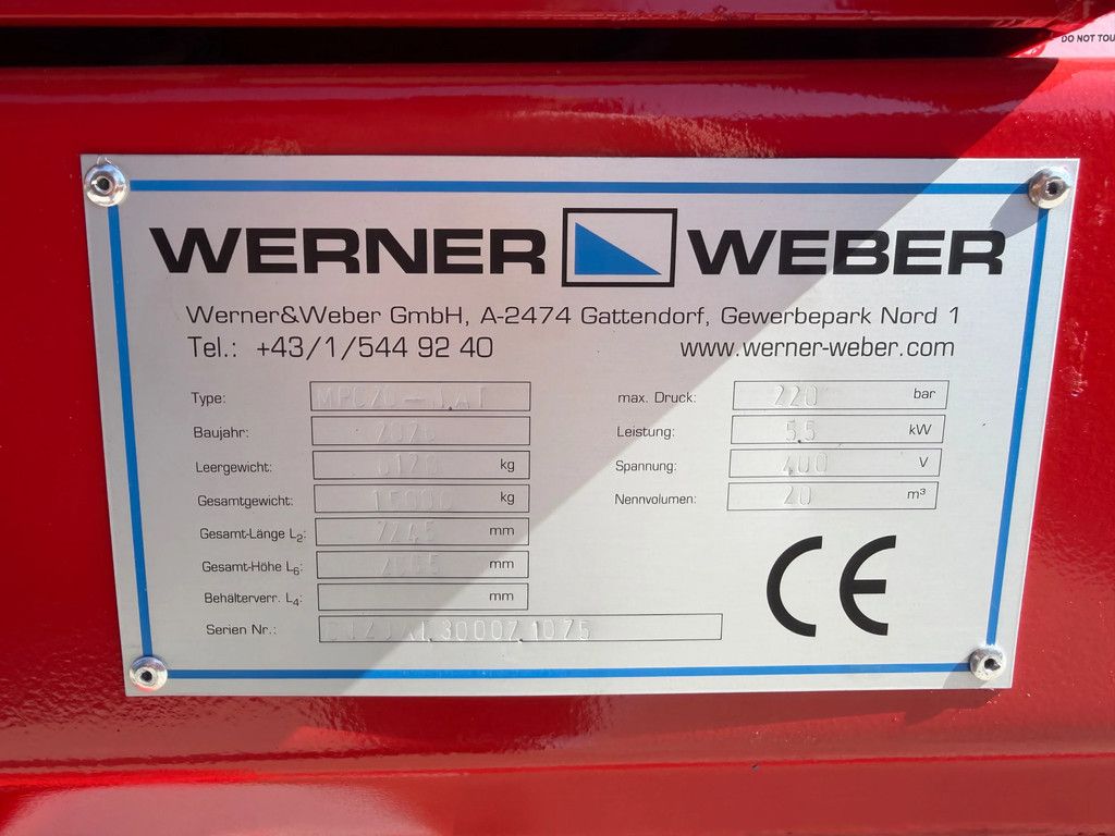 Werner & Weber MPC20 N.AT perscontainer 2 op voorraad