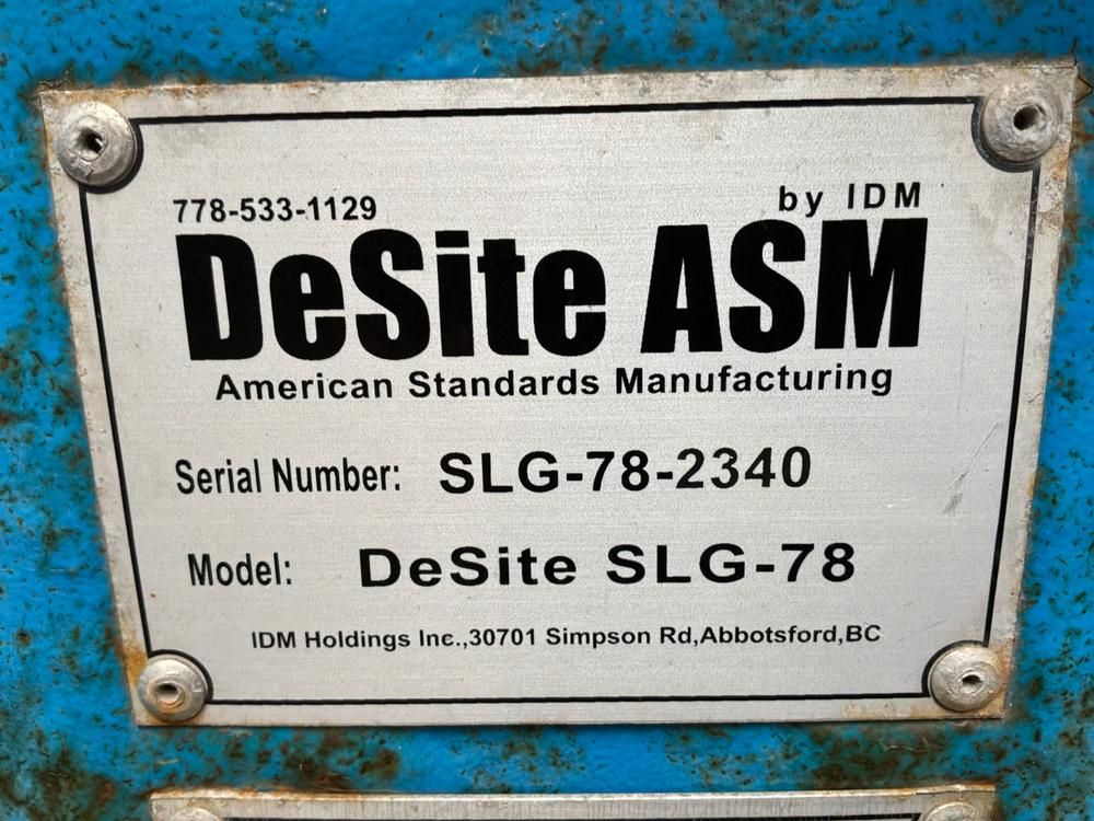 2015 DeSite ASM SLG-78 Vibrating Screen
