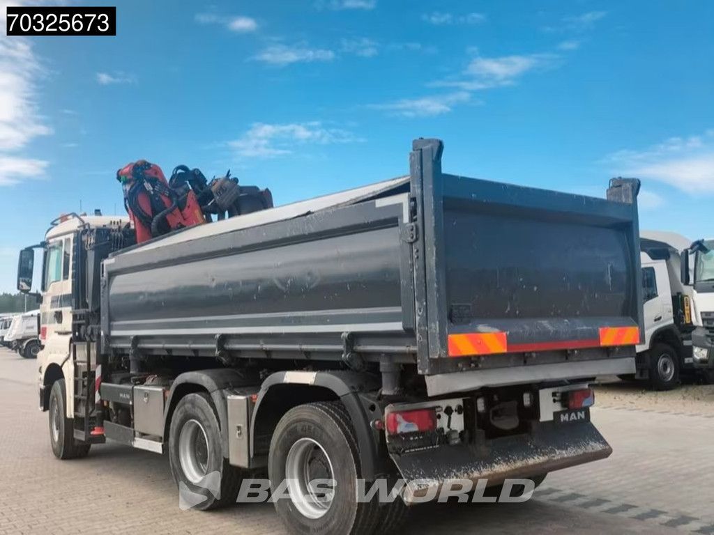 MAN TGS TGS 33.360 6X6 Palfinger Q170Z95TR Crane Kran Full Steel Tipper Euro 5