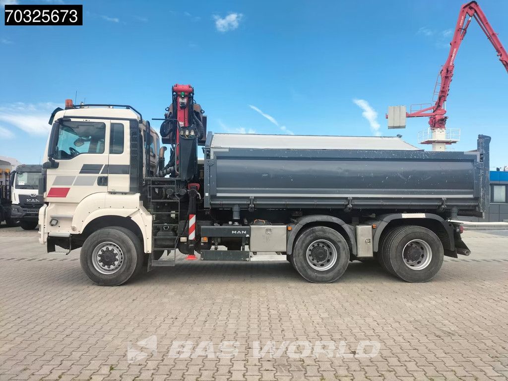 MAN TGS TGS 33.360 6X6 Palfinger Q170Z95TR Crane Kran Full Steel Tipper Euro 5
