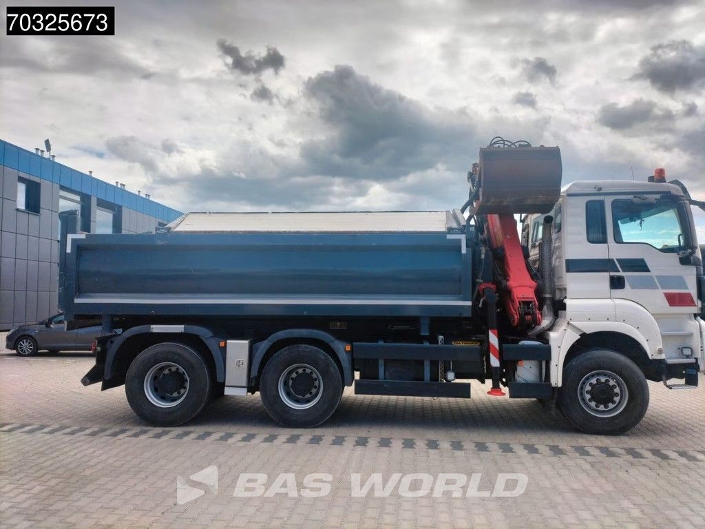 MAN TGS TGS 33.360 6X6 Palfinger Q170Z95TR Crane Kran Full Steel Tipper Euro 5