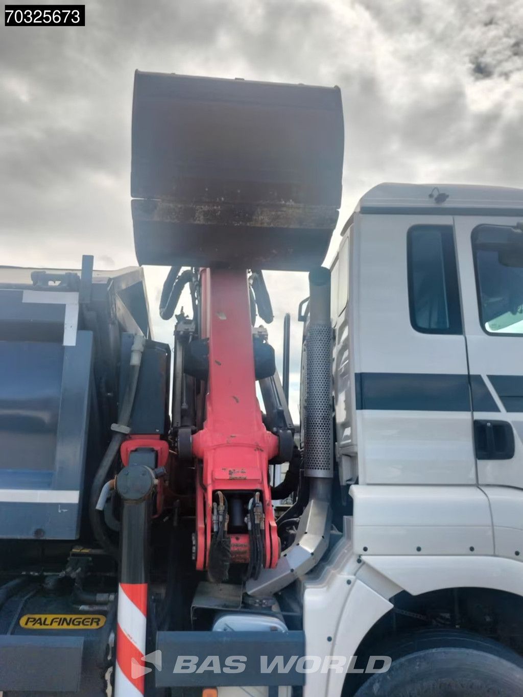 MAN TGS TGS 33.360 6X6 Palfinger Q170Z95TR Crane Kran Full Steel Tipper Euro 5