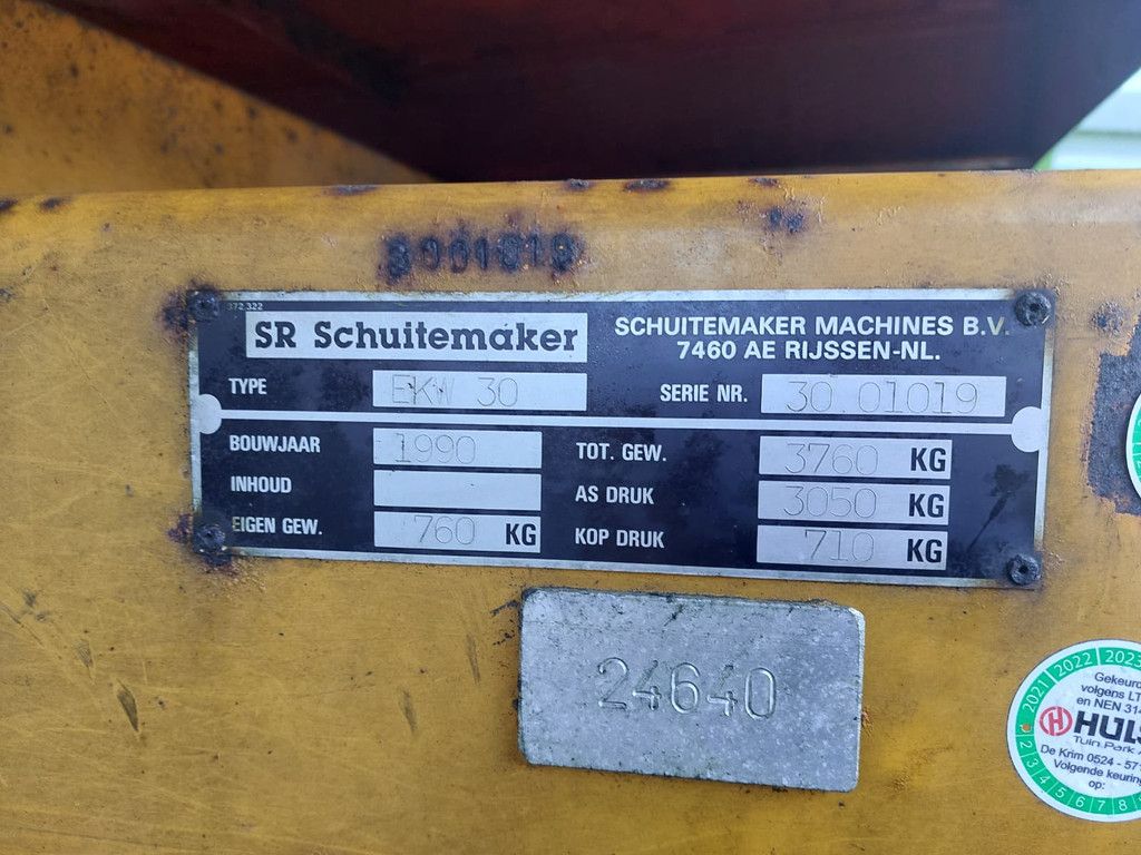 Schuitemaker 4Tons kipper