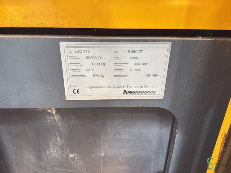 Stackers Electric Jungheinrich EJC 112 2006