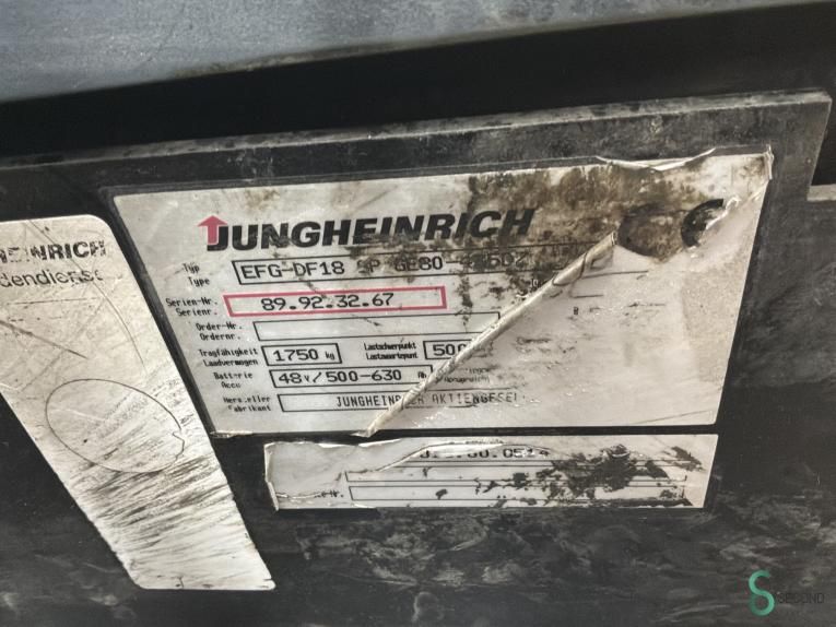 Forklifts Electric Jungheinrich EFG-DF 18 2000