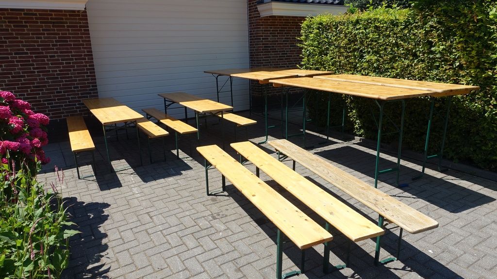 Biertafels gebruikte biertafels