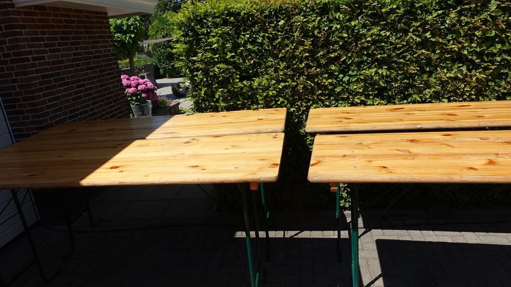 Biertafels gebruikte biertafels