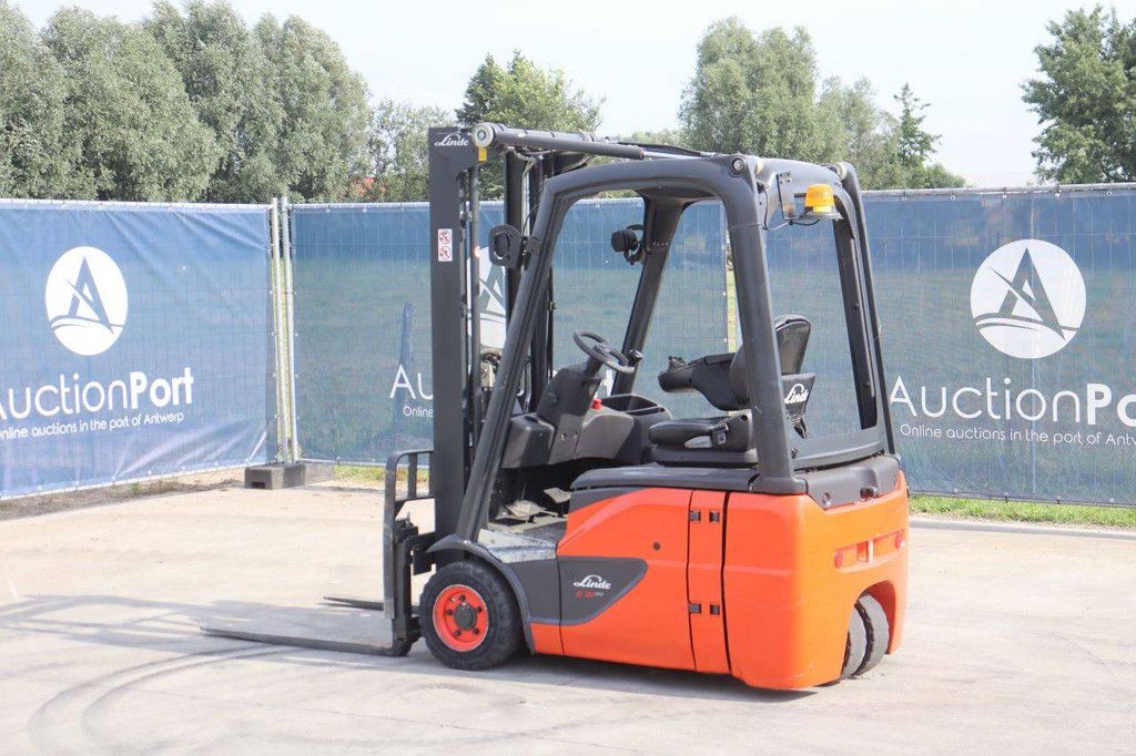 Linde E16C-02 Electric Forklift 1600kg 4.0m 2017