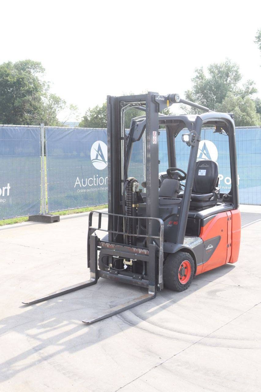 Linde E16C-02 Electric Forklift 1600kg 4.0m 2017