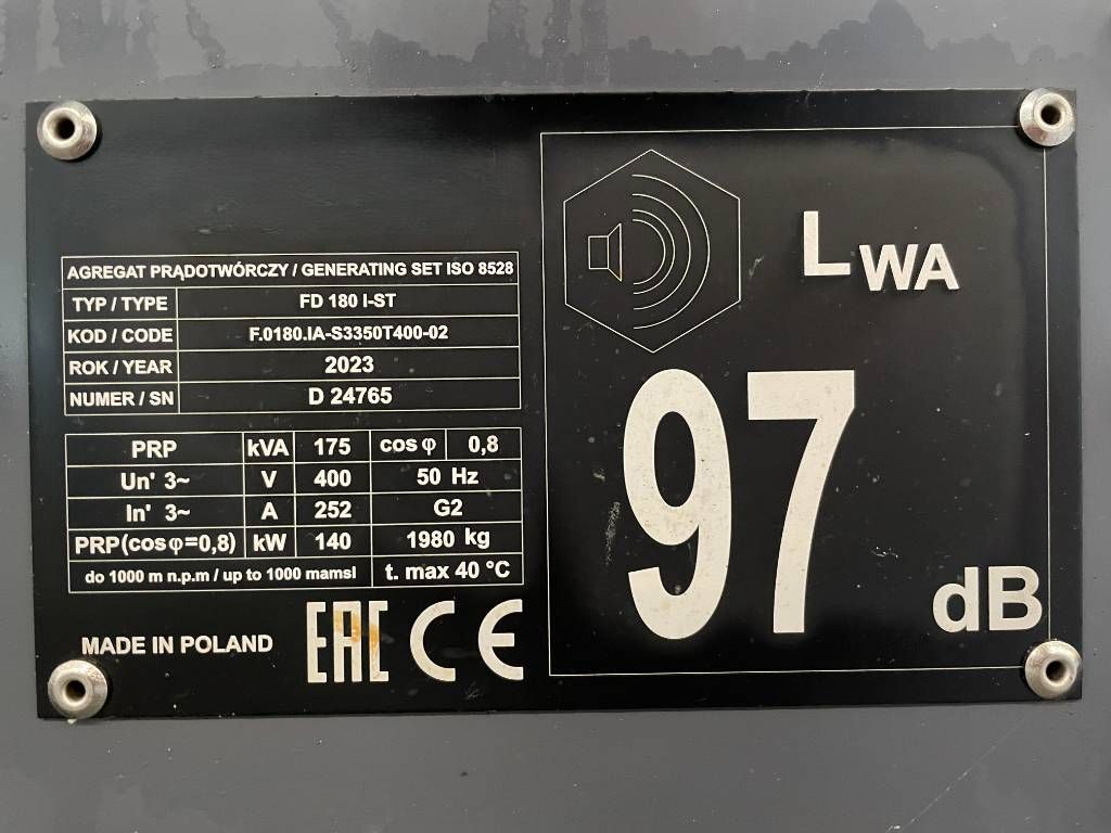 Iveco NEF67TM4 - 190kVA Used Generator - DPX-12666