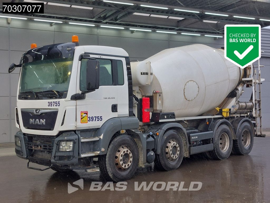 MAN TGS 32.420 8X4 9m3 Liebherr mixer CONCRETE INSIDE! Steelsuspension Automatic Euro 6