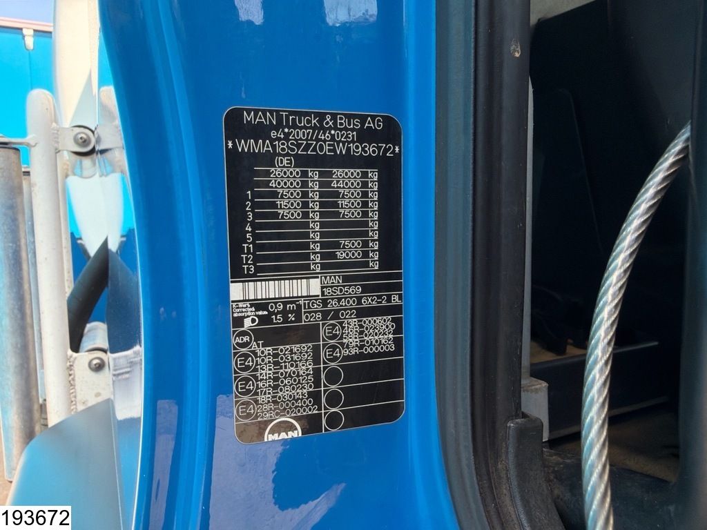 MAN TGS 26 400 Euro 5, PTO, 20,100 litres, 4-compartment